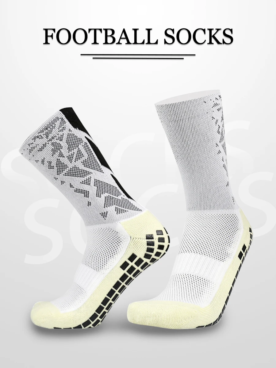 1 paar Neue Männer Frauen Camouflage Pfeil Fußball Socken Atmungsaktivem Anti-slip Silikon Fußball Laufen Radfahren Socken – Detail 1