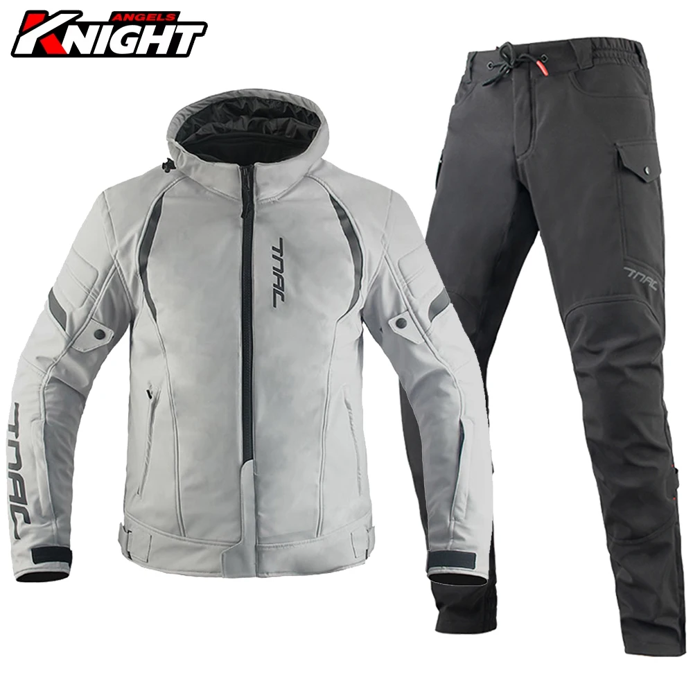 

Motorcycle Jacket Men Motocross Racing Jacket Breathable Motorbike Riding Clothes Waterfroof Reflective Jacket Suit Winter