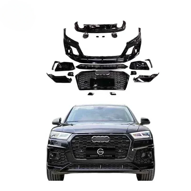 

Genuine Body Kits For 2017-2019 Audi Q5 Upgrade To RSQ5 SQ5 Star Shine Front Rear Car Bumpers Rear Lip Exhaust Pipe Grille