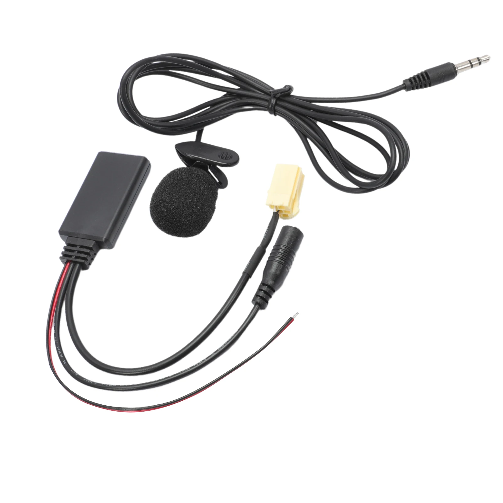 Kabel AUX Bluetooth, adapter do samochodu Bluetooth 5.0 z adapterem mikrofonu Zestaw głośnomówiący AUX Bluetooth do Fiat 500/Grande Punto — zdjęcie 7