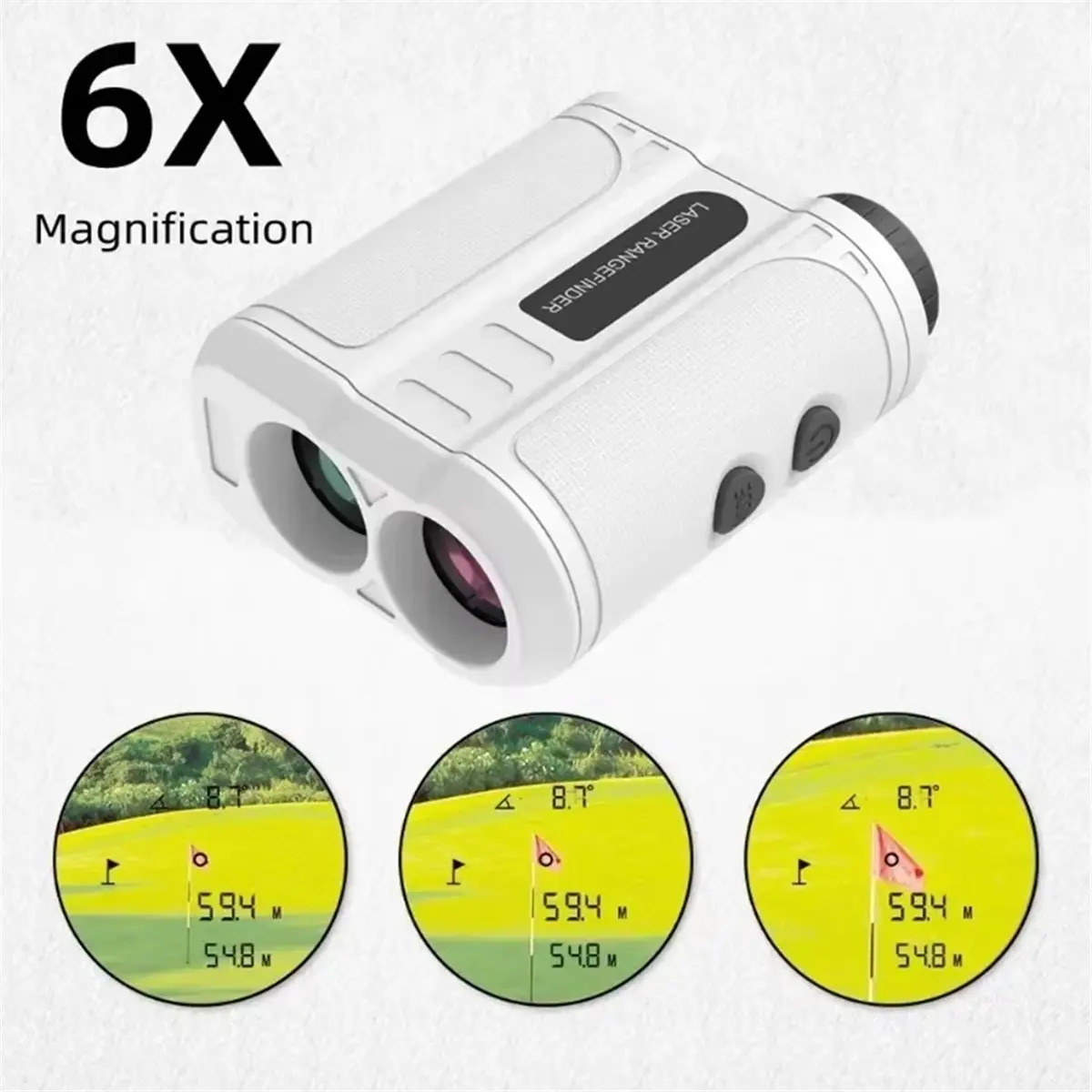 【~ New A88T】Golf Laser Rangefinder Outdoor 500M Telescope with Flag-Lock Slope Pin Distance Meter for Golfing Hunting Monocular