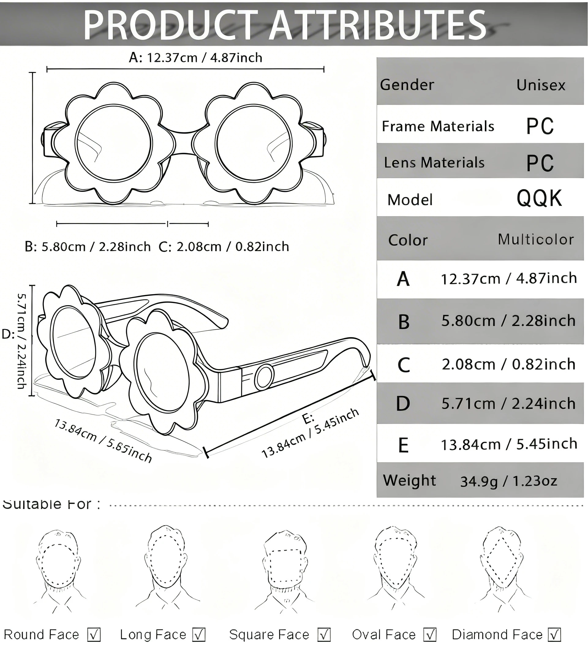 Kids Fashion Sunflower round Sunglasses Cute Cartoon Rotation Lenses Vintage Party Eyewear Shades Hiking Travel Beach