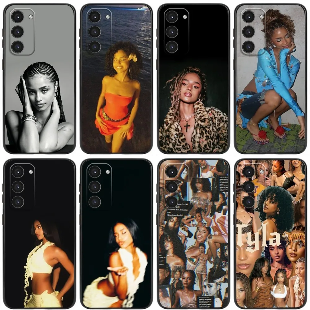 

Singer T-Tyla Phone Case For Samsung Galaxy A20,A21s,A22,A31,A32,A52,A53,A72,73,A80,A91 Soft Liquid Silicone Black Cover