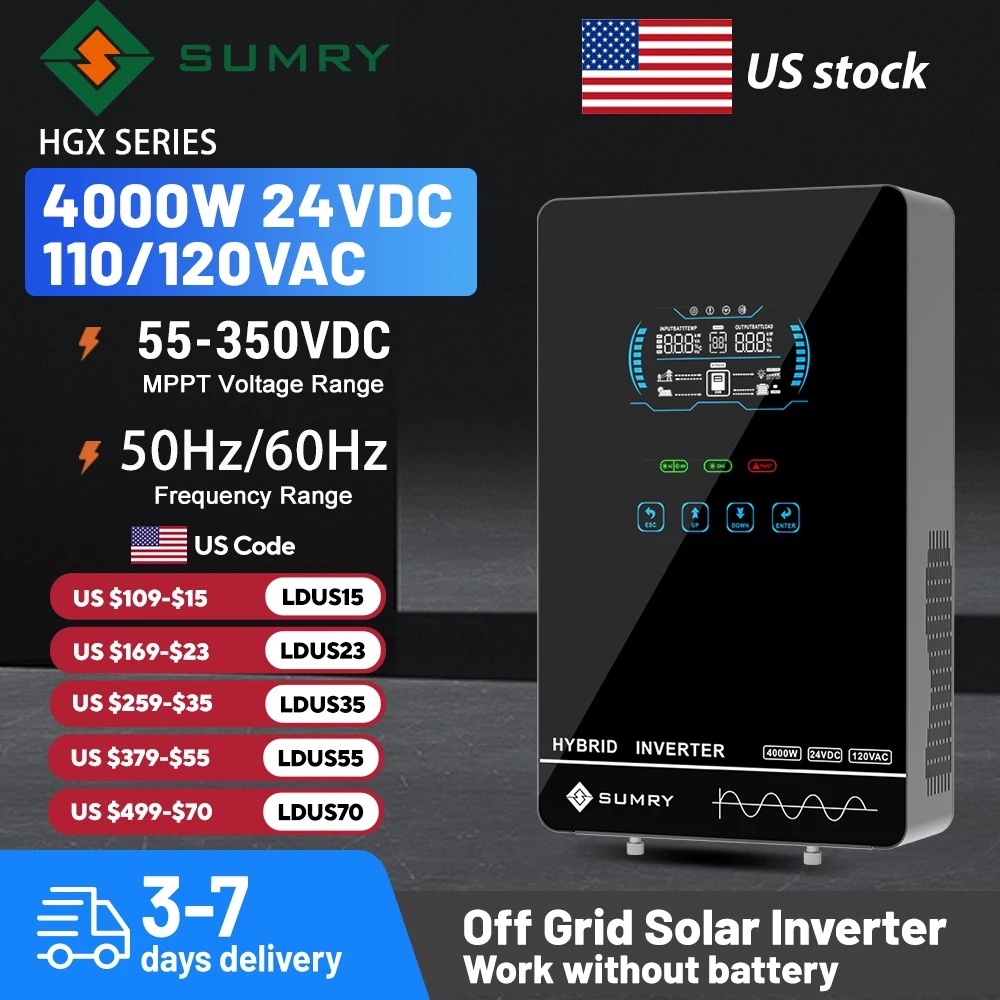 Drone Solar Charger - Sumry 4KW 120V Şebeke Dışı Solar