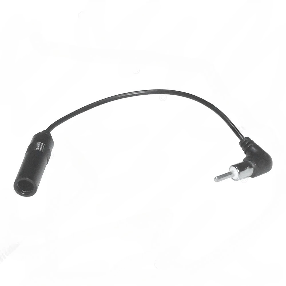 For 2Pcs Car Elbow Antenna Extension Cable Male To Female FM Radio Aerial Wire For Car Audio Multimedia Player