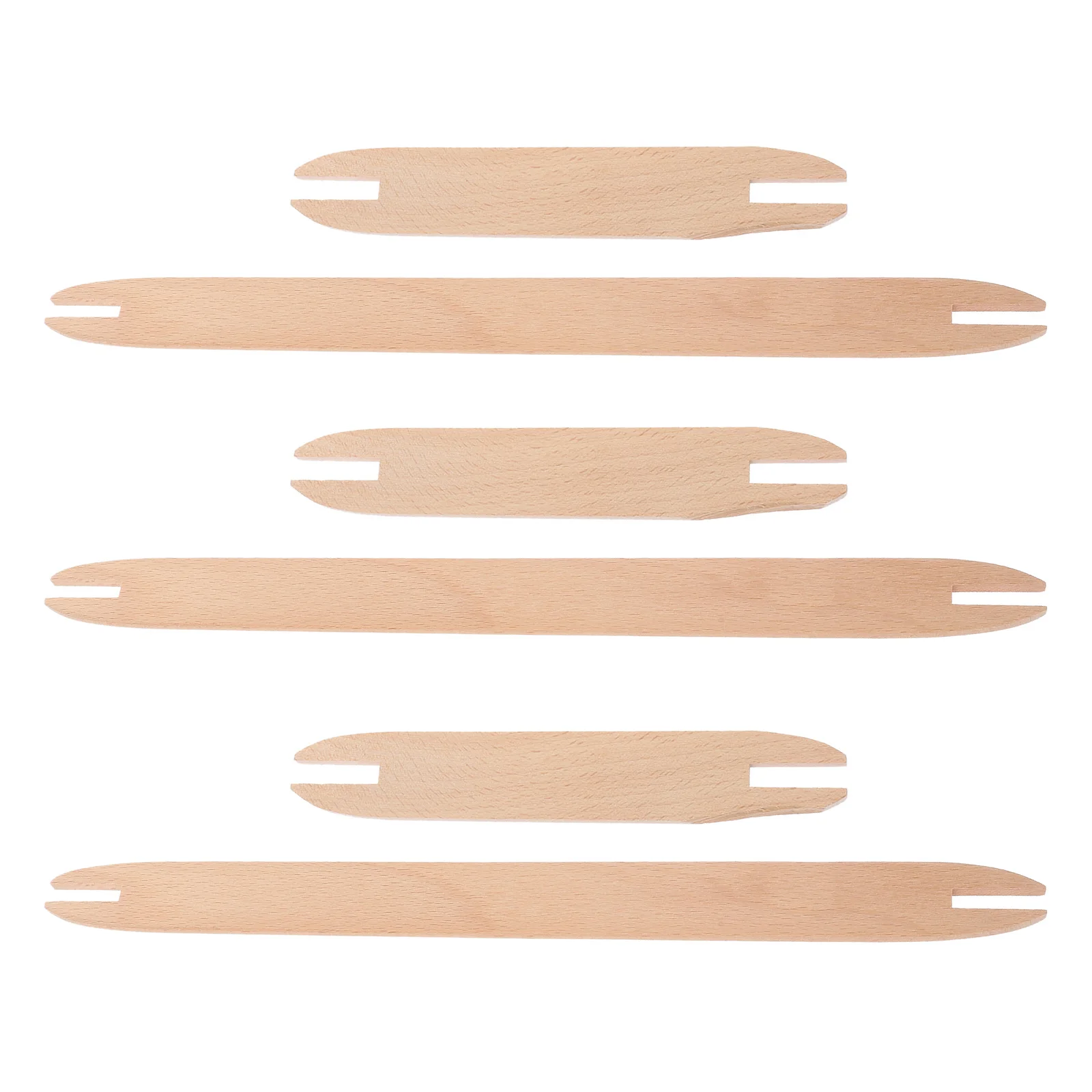 

6Pcs Wood Weaving Shuttle Crafting Kit Lightweight Flexible Tools for DIY Scarf Sweater Tapestry Knitting Wood Weaving Tool