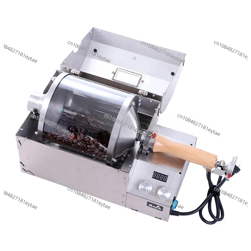 1200W Household Coffee Bean Roaster Commercial Thermal High Temperature Resistant Quartz Glass Drum AS3-S400 Appliances