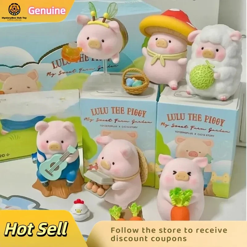 

Genuine Lulu Pig Farm Series Blind Box Anime Figurine Canned Piggy Surprise Gift Toys Table Top Decorated Holiday Surprise Gifts