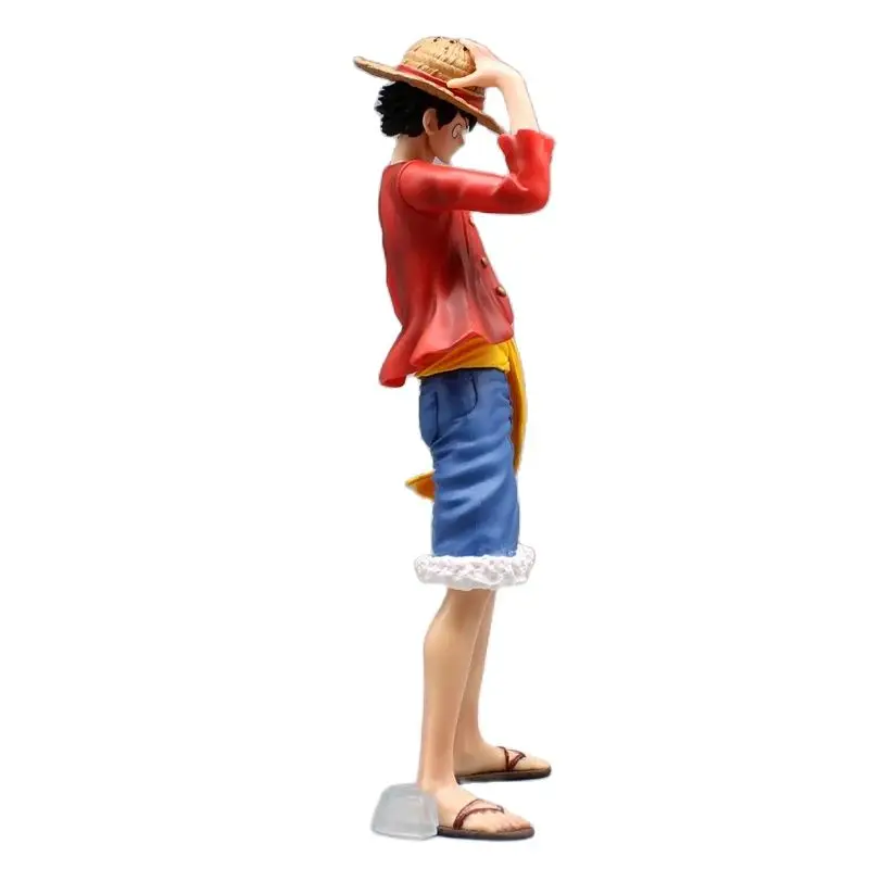 Monkey D Luffy Animação Figura, Vestindo Chapéu De Palha, Top War Anime Modelo, Kit de Garagem Ornamentos, Decoração, 1 Pc, 9"