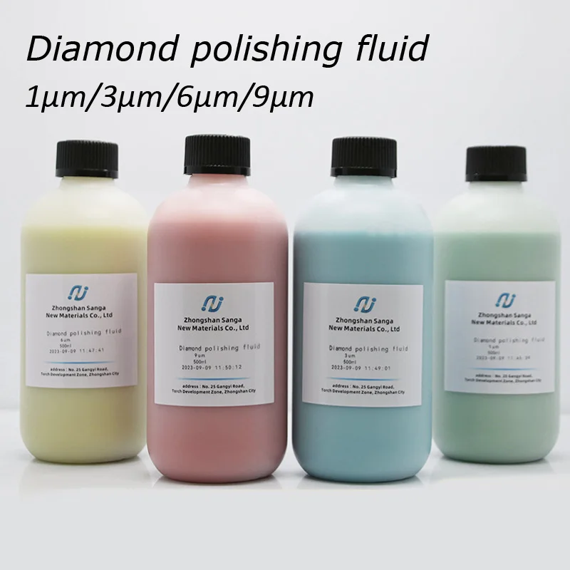 500ml Single Crystal Suspension Polishing Fluid Metallographic Sapphire Grinding Fluid For For Metal Jewelry Brightener