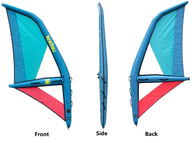 Portable Stand-up Windsurfing Set Water SUP Inflatable Kiteboards with Dual Tail Fins Inflatable Stand Up Paddleboard SUP Board