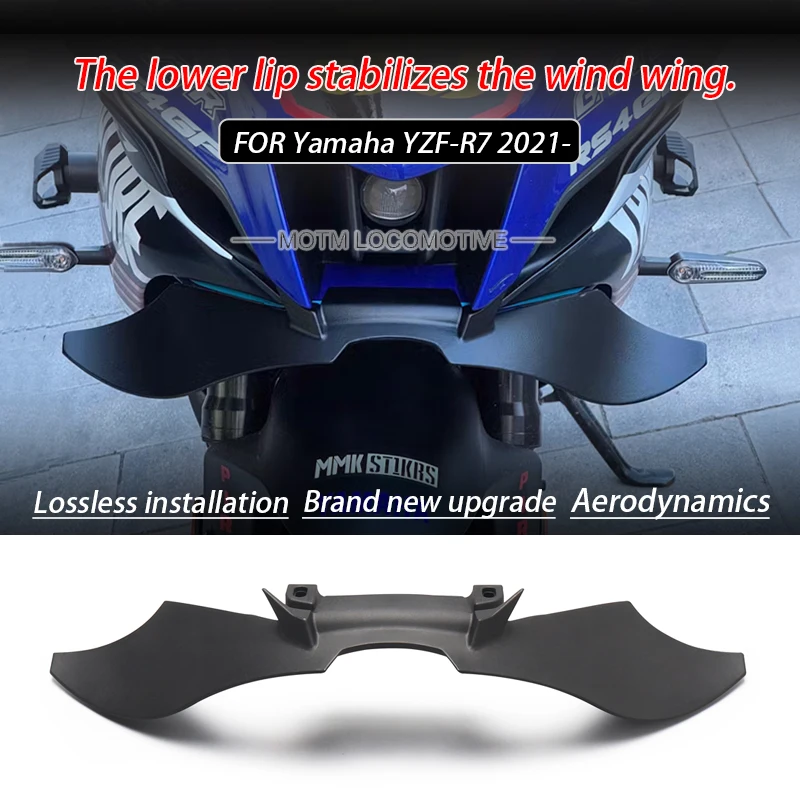 

FOR Yamaha R7 modified wind deflector front spoiler air guide wing flow shield lower wind wing beak 2021-