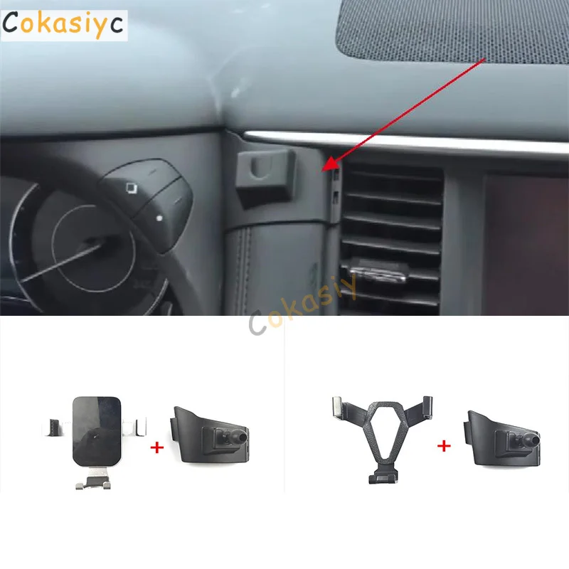 1 Lote de Suporte de Celular Automotivo Especial com Ligação por Gravidade em Plástico para Nissan Patrol Y62 2012-2021