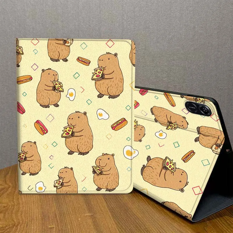 

Capybara Cute Chic Cartoon For Huawei MediaPad MatePad Air SE Pro M6 M5 M2 11.5 10.4 10.1 11 12.2 10.8 13.2 Tablet Case