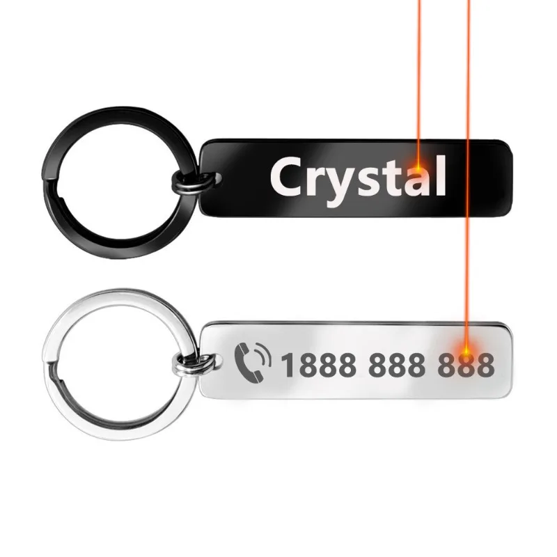 

Fashionable Personalized Spotify Code Keychain Phone Mobile Number Name Tag Custom Key Ring Chain Holder Gift for Couple