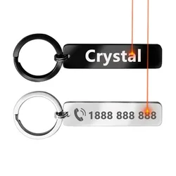 Fashionable  Personalized Spotify Code Keychain  Phone Mobile Number Name Tag Custom  Key Ring Chain Holder Gift for Couple