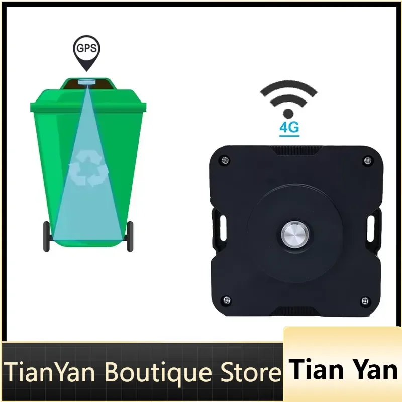 EE1 for Real-time Waste Container Monitoring Smart Home Ultrasonic Trash Bin Full Detection Sensor with 4G Signal and GPS