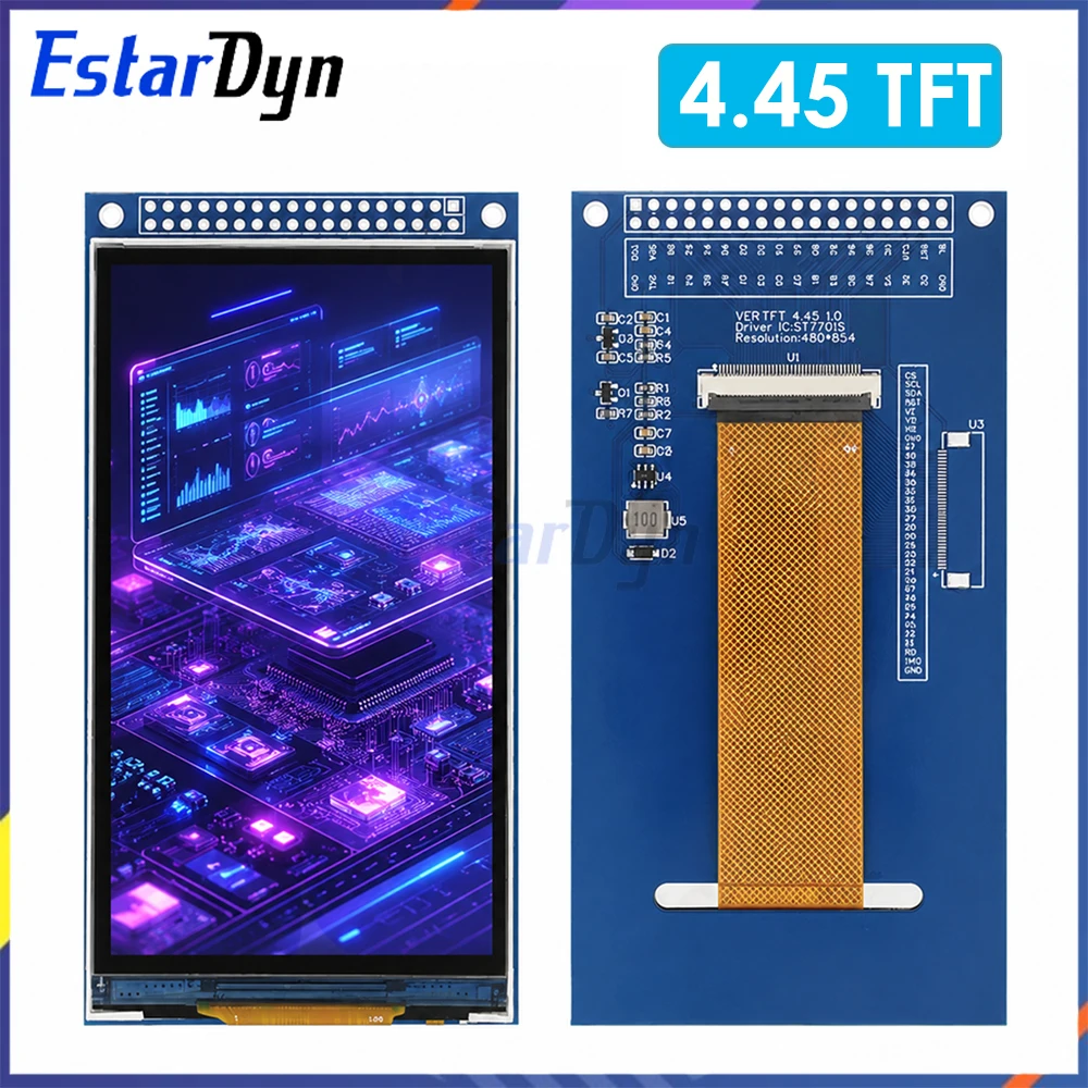 Estardyn 4.45-inch TFT LCD screen ST7701 small display 480x854 RGB module with color LCD