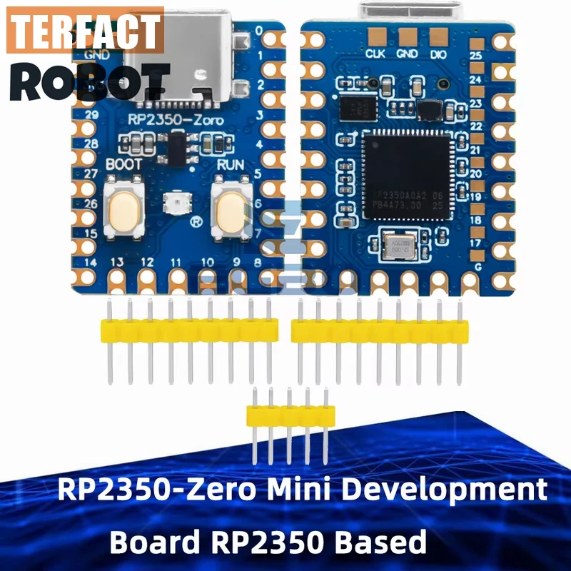 1~10PCS RP2350-Zero Mini Development Board RP2350 Based on Raspberry Pi RP2350A Dual-Core Built-in 520KB 4MB Flash Type-c USB