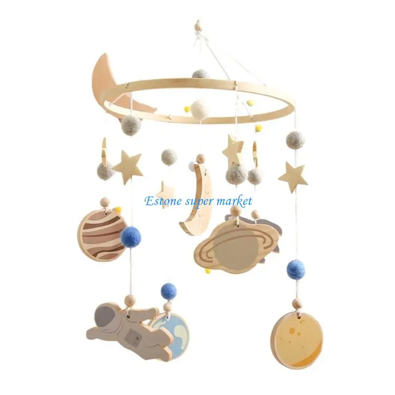 090B Roteerbare rammelaar Crib Mobiel speelgoed Cartoon hanger Baby Crib Muziek speelgoed Pophae Mobiele Teeltether speelgoed