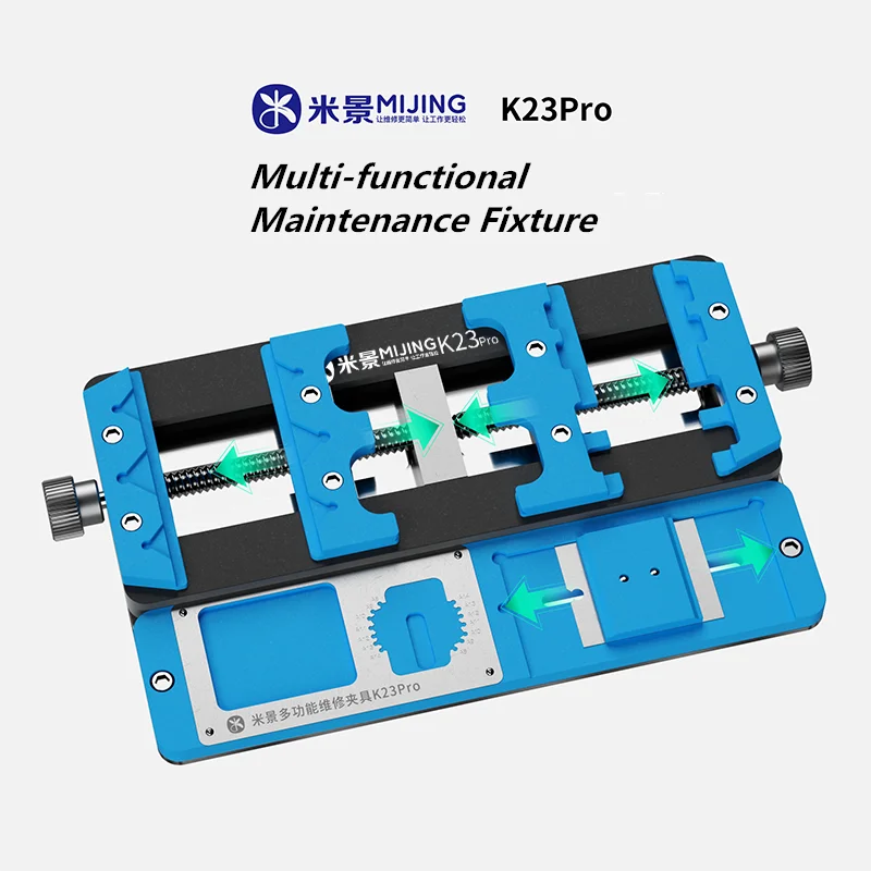 MIJING K23 Pro supporto universale per PCB supporto per scheda madre del telefono riparazione a doppio albero Jig IC Chip CPU morsetto di riparazione per saldatura