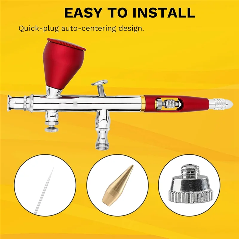 【NEW】10 Pieces Airbrush Nozzle Cap Kit Airbrush Needle Replacement Parts With Wrench And Airbrush Cleaning Kit