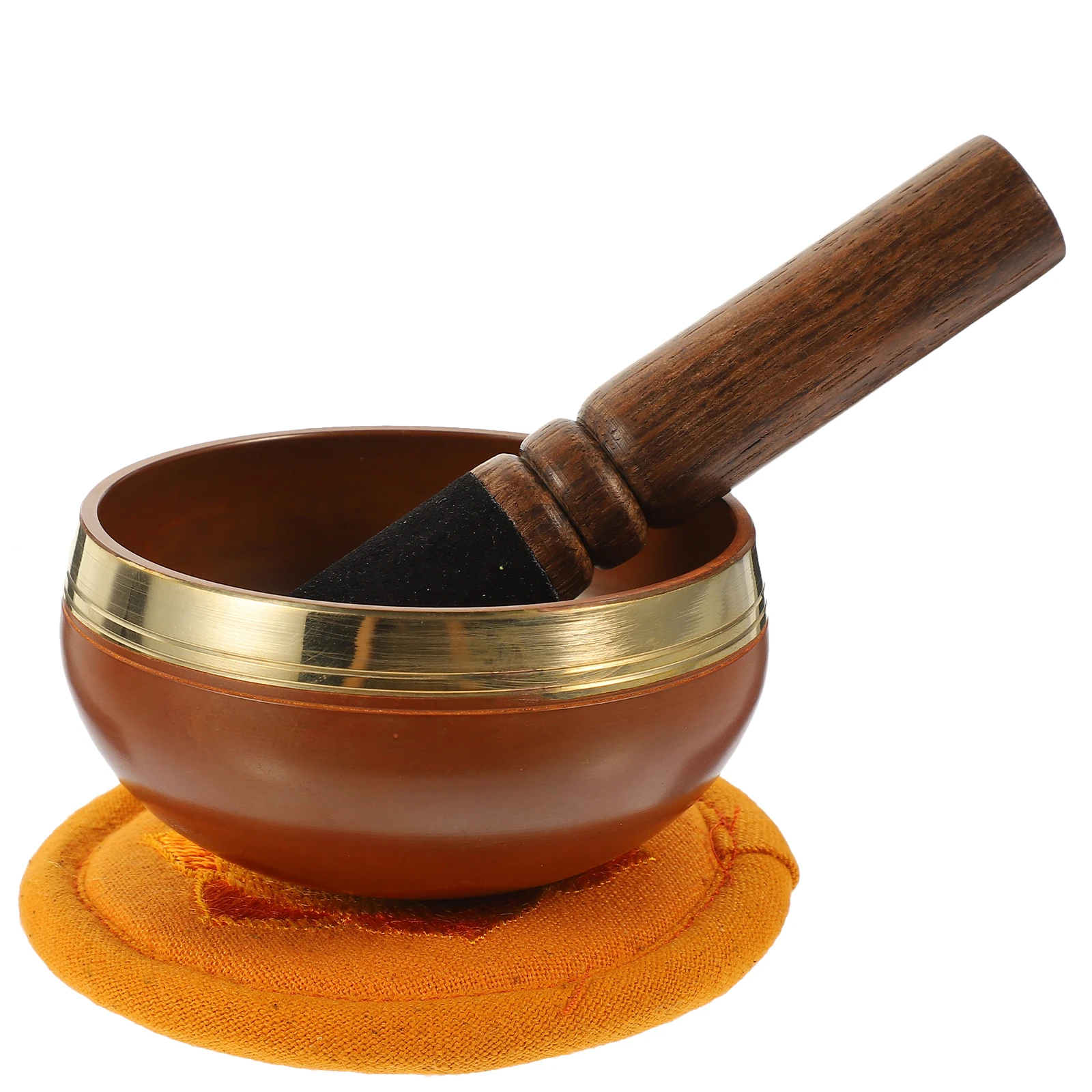 

Yoga Sound Bowl Meditation Set Multi-function Singing Bowls Accessories Nepal Tibet Mat