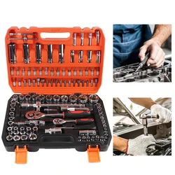 Seal Driver Installer Remover Automotive Tools Car Repair Kit Hand Tool Wheel Bearing Mechanical Socket Wrench 108 Pcs/Set