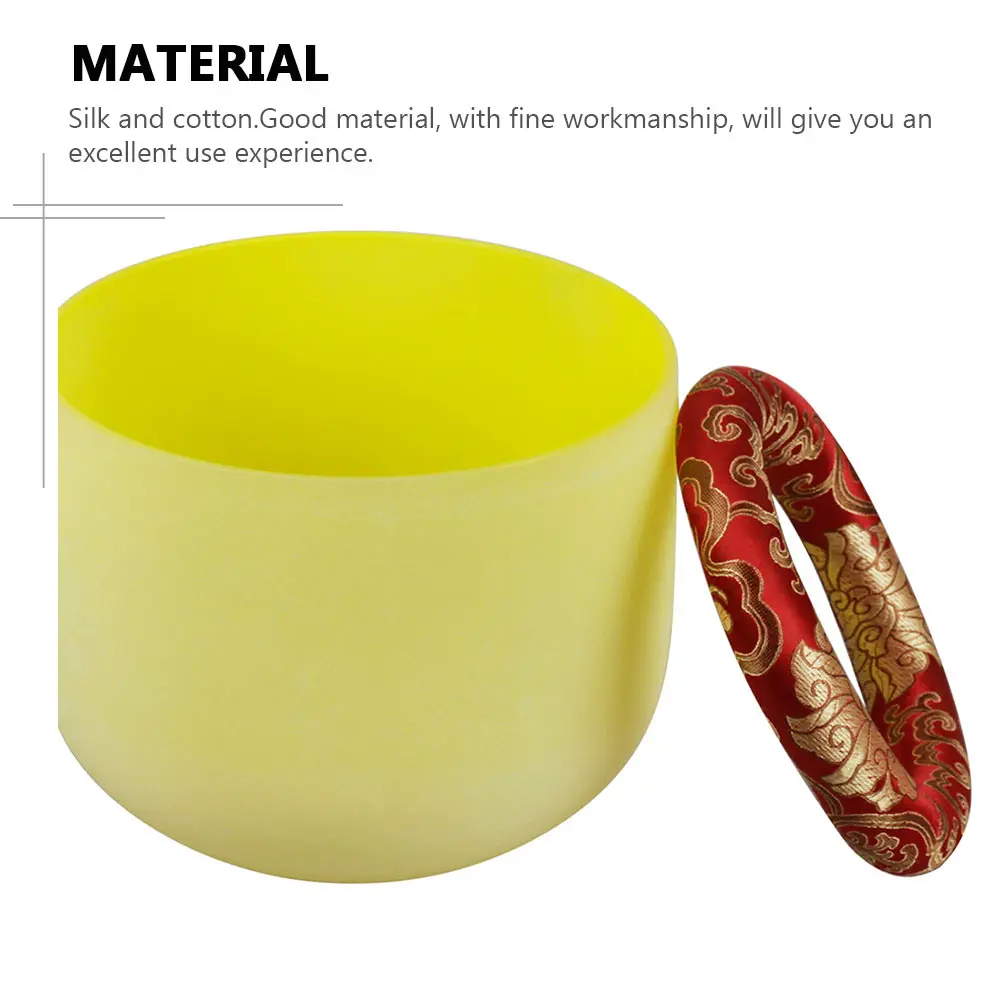 

Large Small Music Bowl Cushion Mat Cotton Silk Decor Pad for Singing Bowl Sound Instruments Buddhism Accessories 118chars