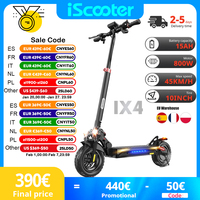 iScooter iX4 800W Foldable adult Electric Scooter Off-Road 15AH Battery 45KM/H 10 inch Scooter Kick Electric With App