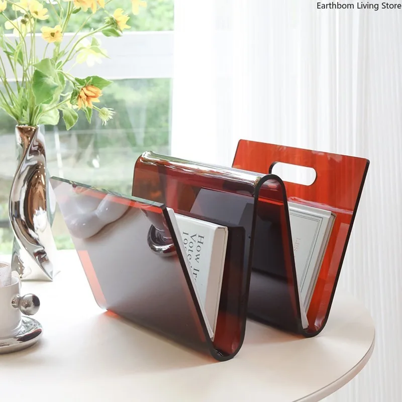 Korean-style Magazine Racks Creative Storage Acrylic Magazine Racks Minimalist Nordic Office Furniture Das Magazin ZY40ZZJ