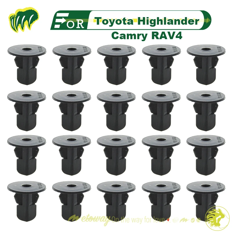 

20pcs Buckles For Toyota Highlander Camry RAV4 Fender Lining Buckle Mudguard Screw Base Fastener Buckle