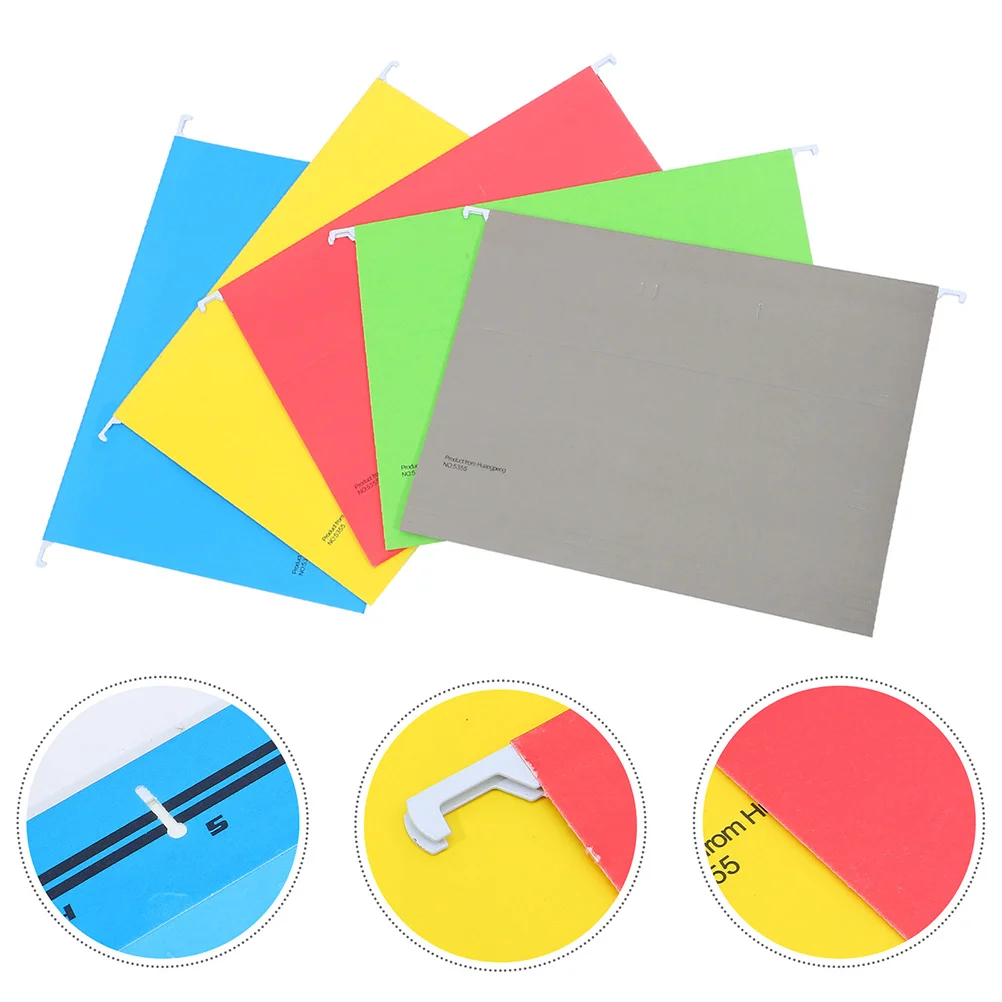 

5 шт., подвесная папка для файлов, портативный держатель для квитанций, офисные принадлежности, органайзер для документов, функциональная подвесная рамка для файлов