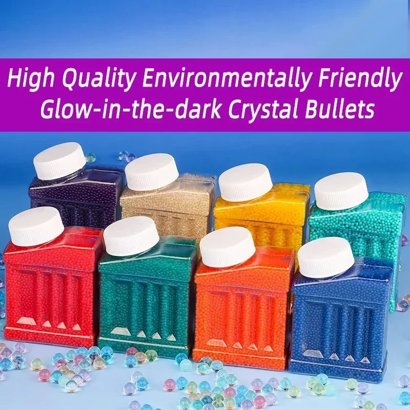 H50000PCS Water Gel Ball 7-8MM Gun Toy Bullets Accessories Summer Outdoor Shooting Playing Water Sport Game Toys for Kids Adult