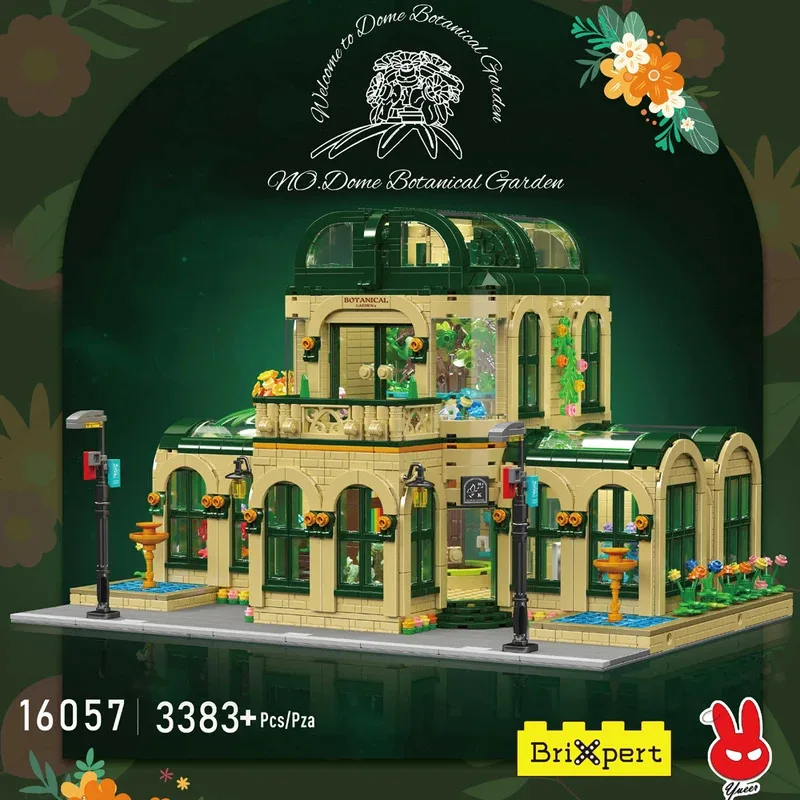 

16057 Mould King Streetview Building Toys The Dome Botanischer Garten Building Block Assembly Brick Set Kids Christmas Gift