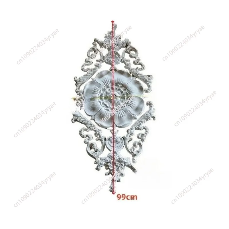 Gypsum light plate corner flower parquet imitation PU guest dining room bedroom ceiling ceiling line chandelier carving