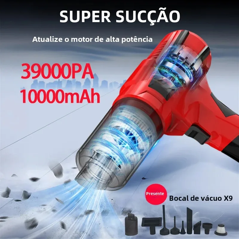 ポータブルハンドヘルド車用掃除機、ワイヤレス、ブラシレスモーター、家電、洗浄機、エアダスター、ハイパワー