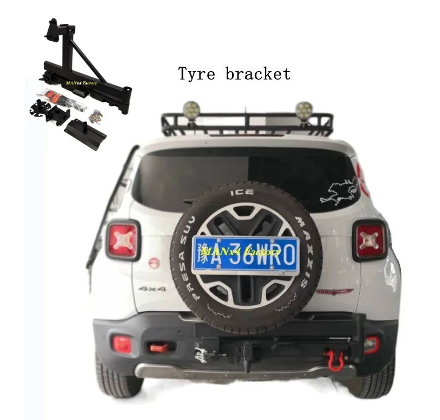 High Quality Steel Wheel Holder Rear Tyre Bracket For Jeep Renegade