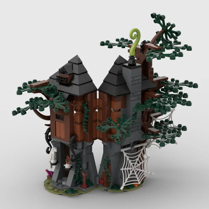 353 pièces MOC sorcière S cabane château modèle blocs de construction cadeaux de noël Architecture bricolage idée créative éducation jouet anniversaire