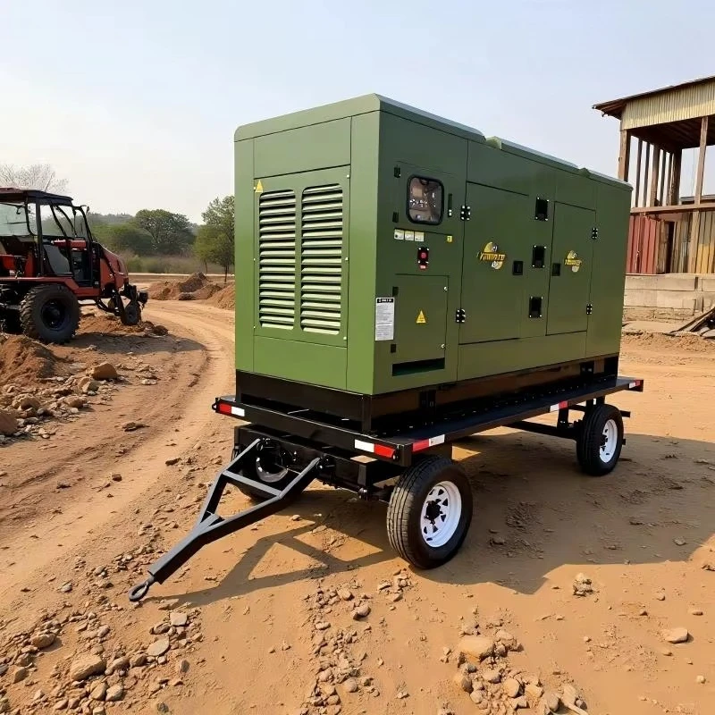 Customized 600Kw Mobile Trailer Diesel Generator For Construction Site Mining Emergency Backup Power Outdoor Project