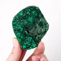 Natural Crystal Green Eyes Malachite Raw Stone Healing Stone Divination Slab Mineral Specimen Home Ornament Decoration 6
