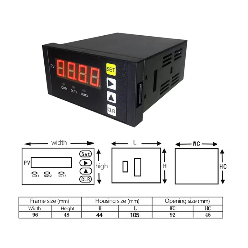 Single 4-digit high-brightness red LED Mini Weigh Digital Weighing Indicator High Accurate Electronic Indicator