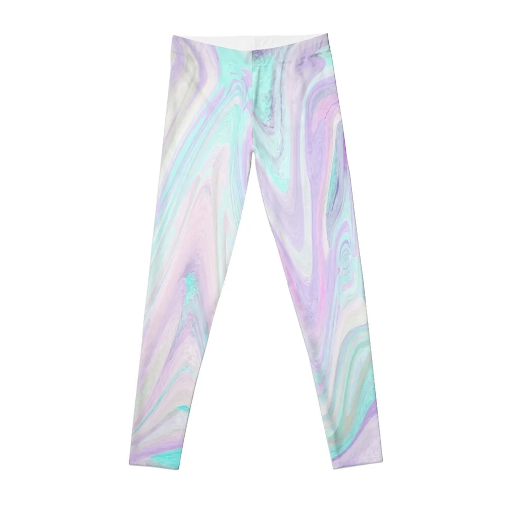 Pastel Marble Sand Art Swirl Leggings Women's sports pants Sports pants woman leggins push up woman gym womans Womens Leggings