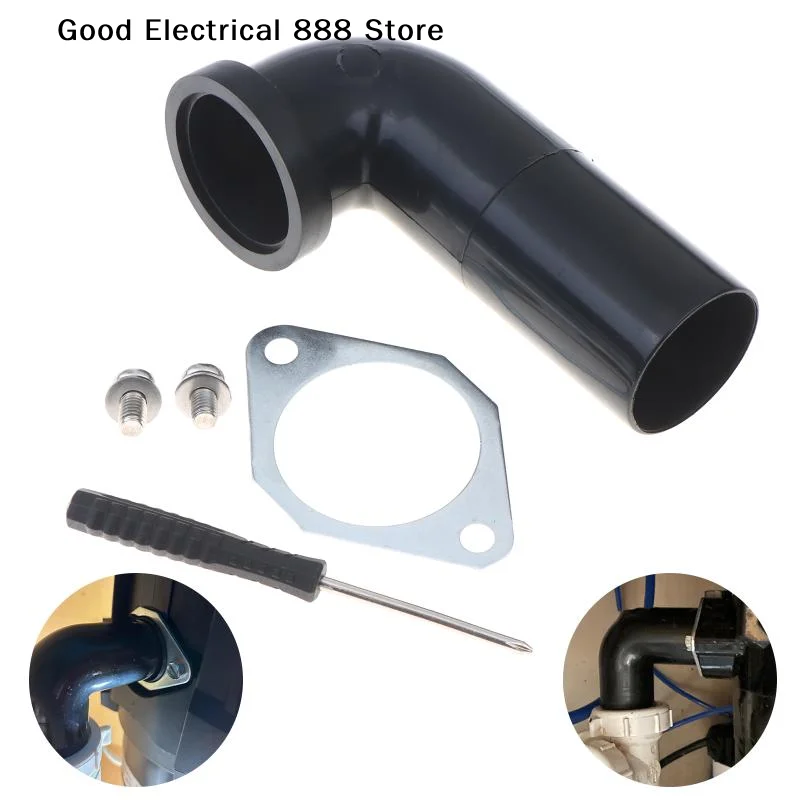 【G】Garbage Disposal Elbow Replacement Kit Black Plastic Drain Outlet Flange Gasket For Insinkerator King Sink Parts