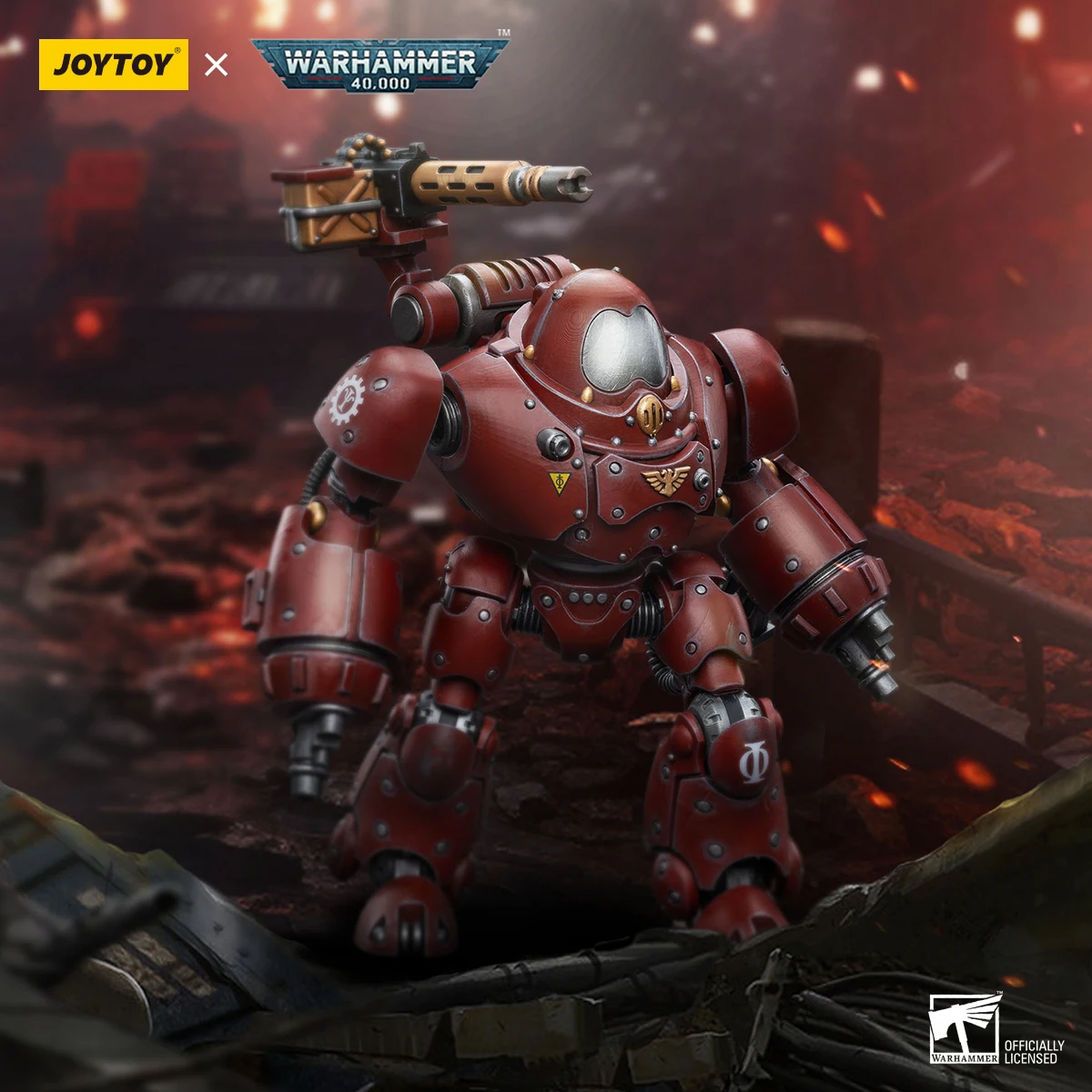 

JOYTOY Warhammer 40K Highly Articulated 1/18 Collectible Figure Lifelike Facial Expressions Multiple Swap Hands Desktop Ornament