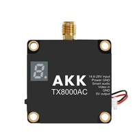 AKK TX8000AC 8W Video Transmitter For FPV Drones 4 9G 5 8G 6 0G Ultra Long Range VTX System