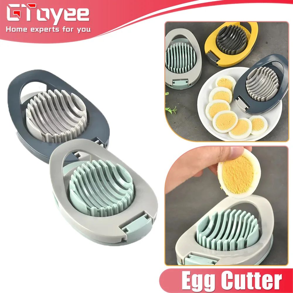 

Multifunctional Cutter Kitchen Poached Egg Uniform Cutting Eco-friendly Aluminium Stainless Steel Egg Cutterl Kitchen Cookwa