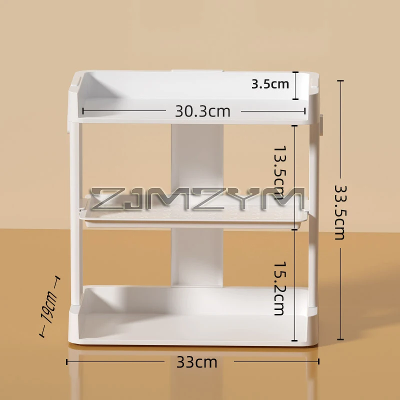 Multi-Function Spice Storage Rack, Desktop Organizer, Tempero Prateleira, Cozinha, Banheiro, Creative Household Item, 3 Camadas