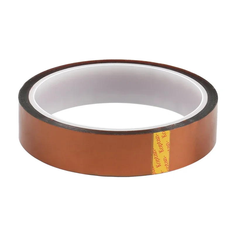 10 Pcs/Lot 20mm X 33M Brown Heat Resistant High Temperature Polyimide Adhesive Tape