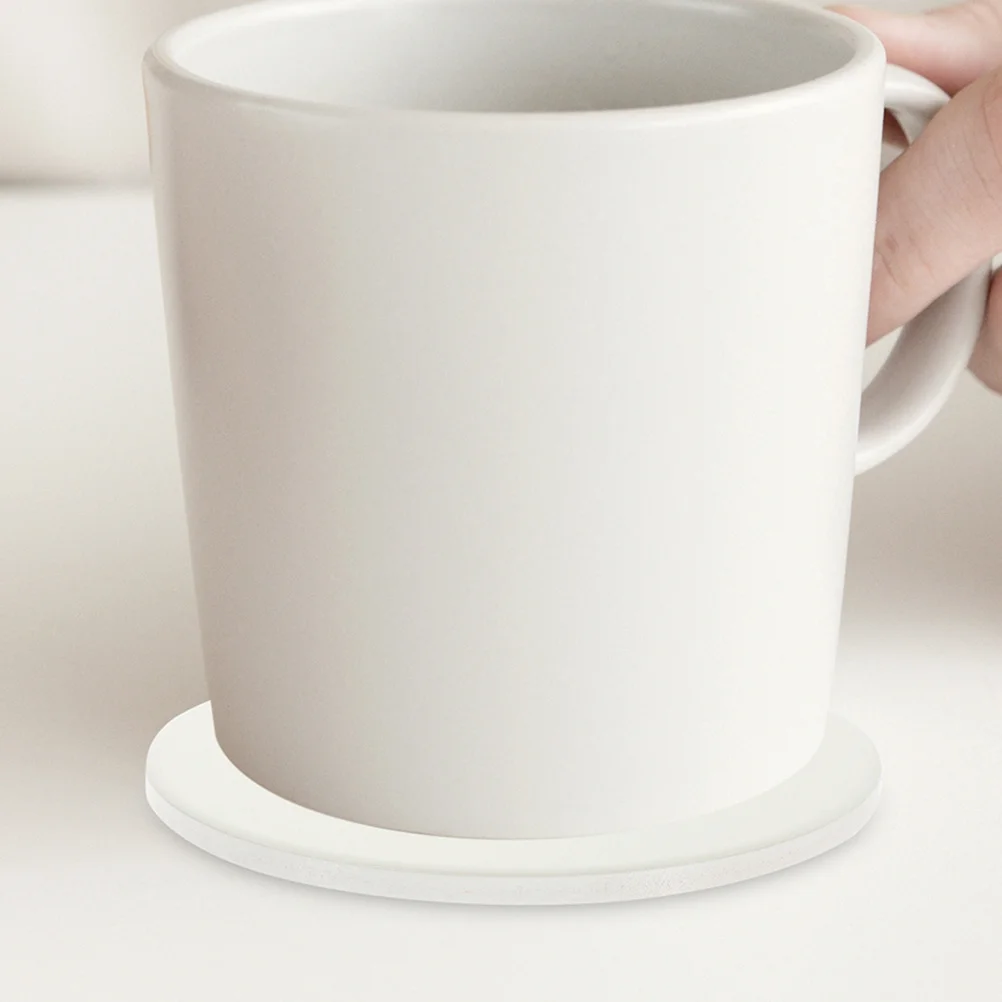 

2Pcs Ceramic Cup Coasters DIY Heat Transfer Blank Sublimation Scald-Proof Hot Plate Mats Non-Slip Decoration Hot Plate Mat